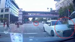 逆行撞行人再冲撞货车 38岁轿车司机涉危驾被捕
